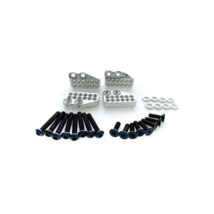 for Axial Capra 1.9 Utb -axi03004 Aluminum Alloy Porous Front and Rear Fixing Code,red