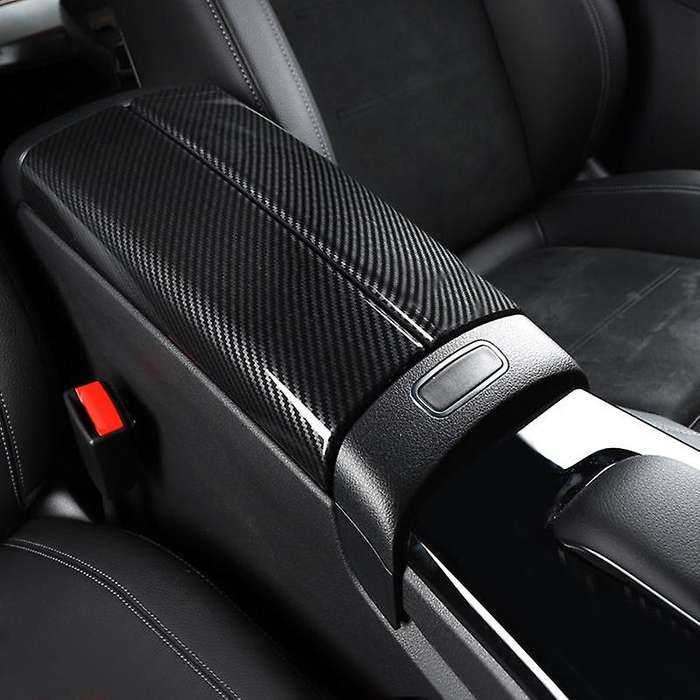 for B Class W247 X247 2019 2020 Silver ABS Car Interior Armrest Box Frame Cover Trim