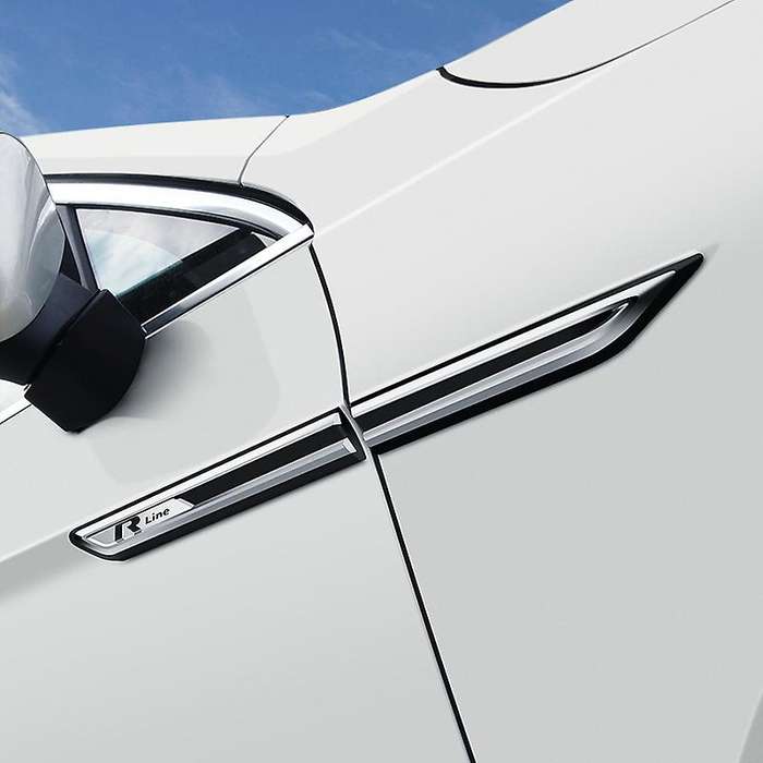 for B8 Chrome Car Side Decoration Sticker Car Trim Accessories