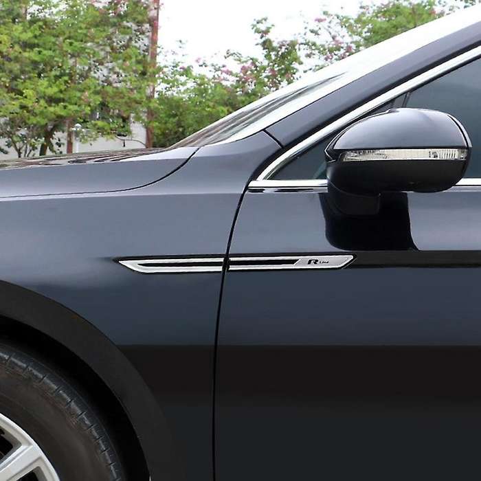 for B8 Chrome Car Side Decoration Sticker Car Trim Accessories