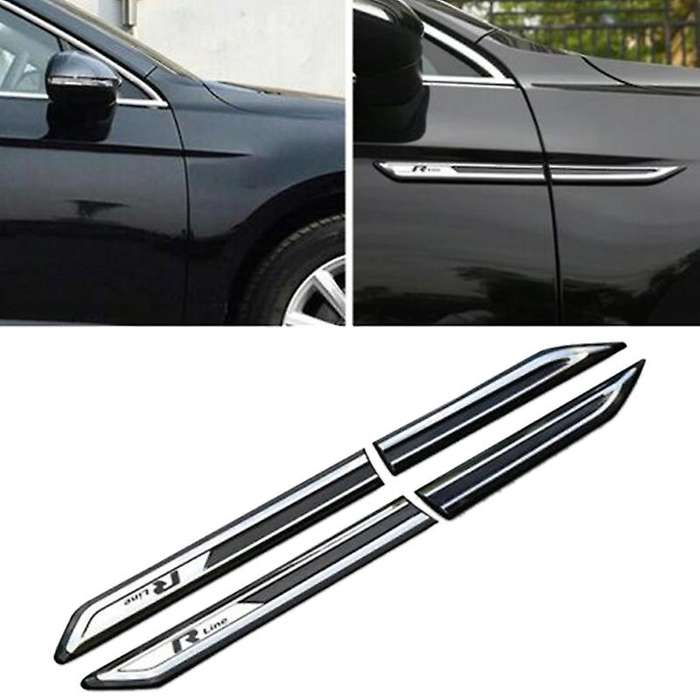 for B8 Chrome Car Side Decoration Sticker Car Trim Accessories
