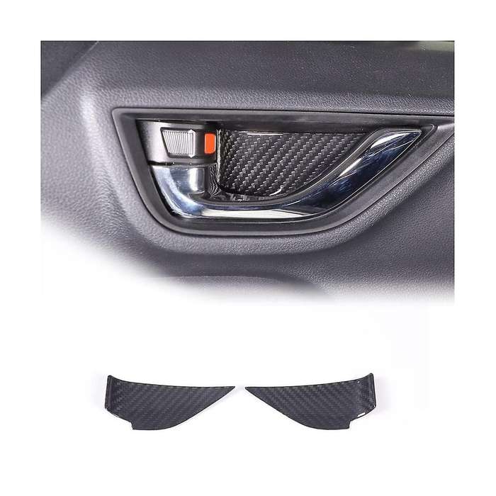for BRZ 2022 Dry Carbon Fiber Car Inner Door Handle Bowl Cover Trim Decoration Sticker Accessories -