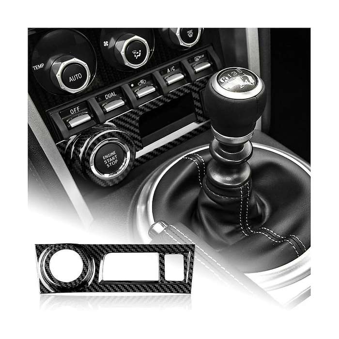 for BRZ 86 2012-2021 Dry Carbon Fiber Car Center Console Start Button Frame Cover Trim Accessories,