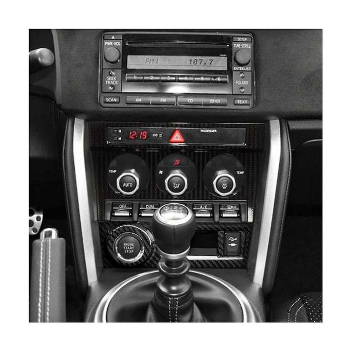 for BRZ 86 2012-2021 Dry Carbon Fiber Car Center Console Start Button Frame Cover Trim Accessories,