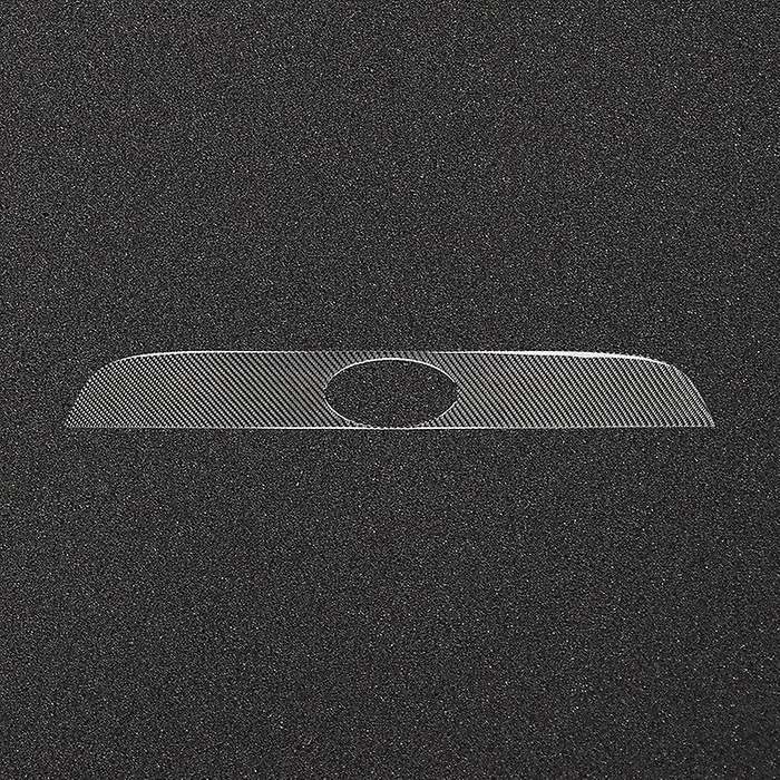 for BRZ 86 Carbon Fiber Rear Car Tail Label Trim Strip Car Exterior Sticker Accessories(Black)