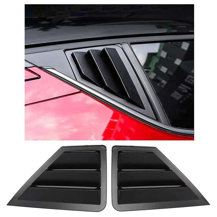 for C- 2016 - 2021 Car Accessories Rear Car Side Window Louvers Vent Cover Trim Auto Decorative