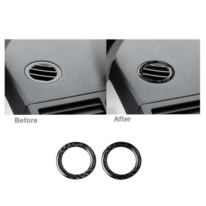 for C Class W204 07-10 Carbon Fiber Upper Outlet Trim
