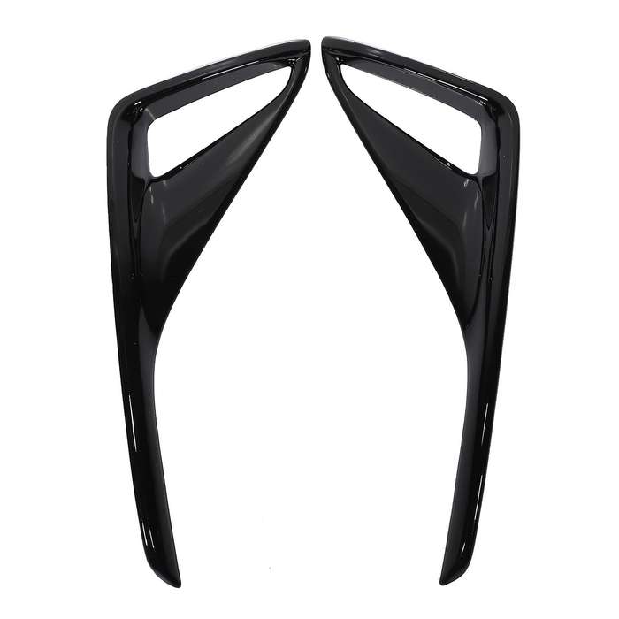 for C- 2017 2018 2019 Black Rear Bumper Fog Light Lamp Cover Trim Molding Garnish Frame