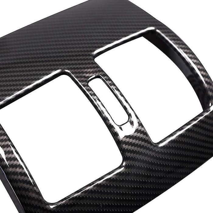 for C Class W204 2008-2013 Car Carbon Fiber Rear Air Condition Outlet Vent Frame Cover Trim Accessor