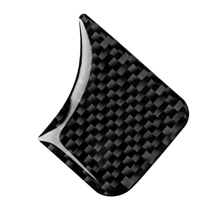 for C Class W204 Real Carbon Fiber Car Headlight Switch Decor Cover Trim