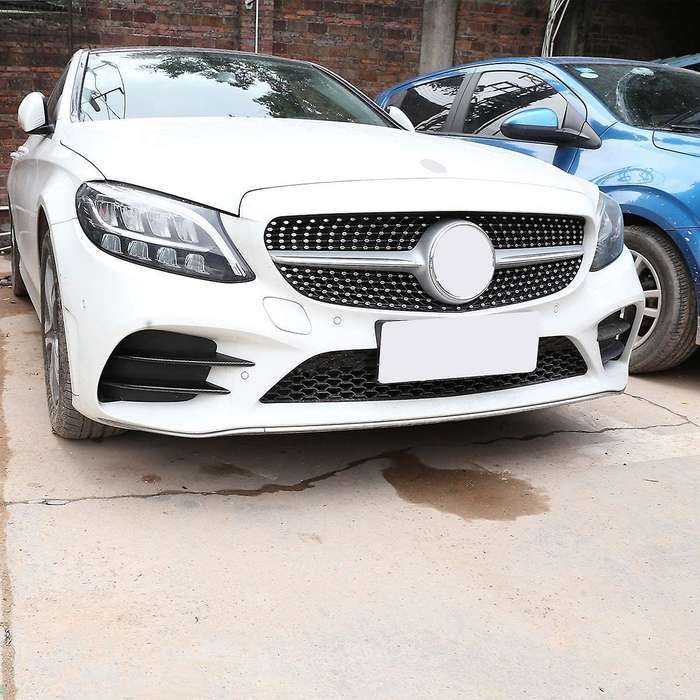 for C Class W205 C180L C260 C300 2019-2021 Air Intake Grille Strips Trim Car Accessories 4Pcs Carbon