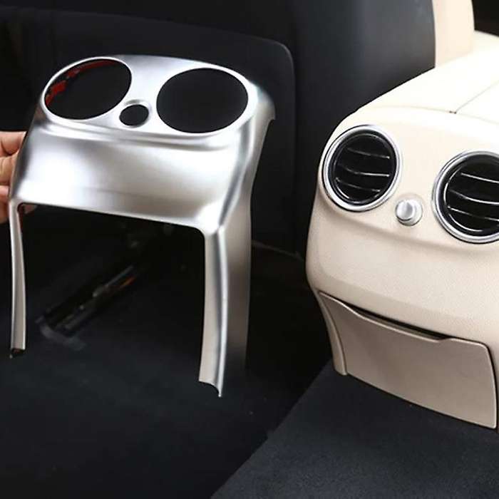 for C Class W205 C180 C200 2014-2018 Car Center Console Armrest Rear Air Outlet Vent Anti-Kick Cover
