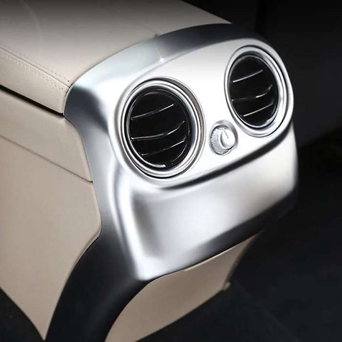 for C Class W205 C180 C200 2014-2018 Car Center Console Armrest Rear Air Outlet Vent Anti-Kick Cover