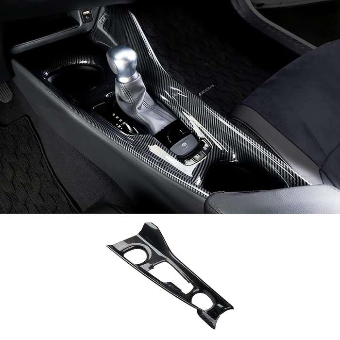 for C- IZOA 2018 Carbon Fiber ABS Center Control Gear Shift Panel Cover Trim Frame Decor Sticker Acc