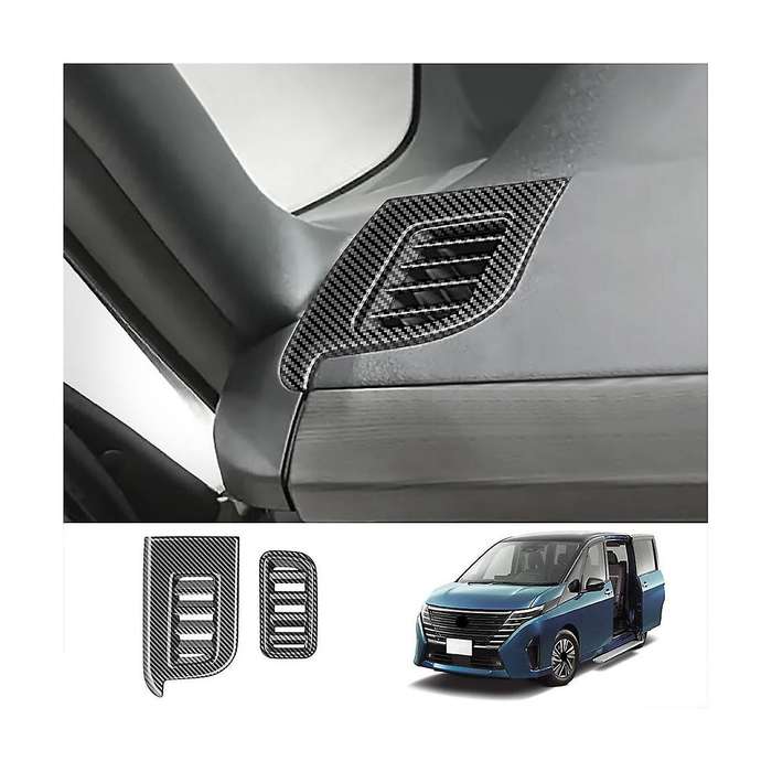 for C28 2022-2023 Carbon Fiber Pattern Car Front Side Cover Trim