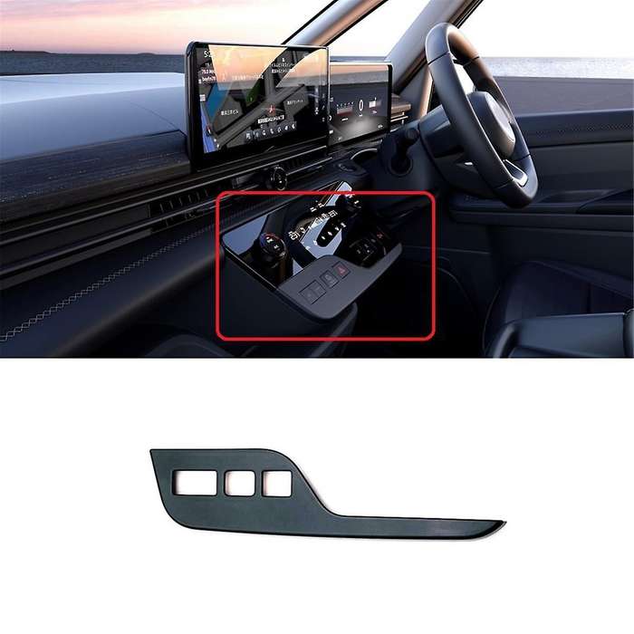 for C28 2023 2024 RHD Central Control Gear Shift Cover Air Conditioning Control Trim Accessories,Bla