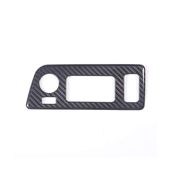 for C7 2014-2019 Dry Carbon Fiber Car Headlight Switch Convertible Button Frame Sticker Accessories