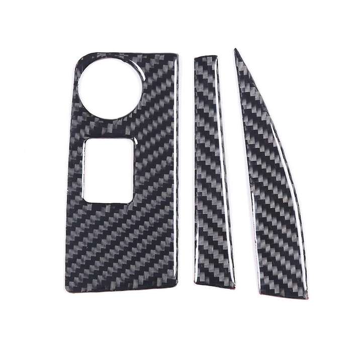 for C7 2014-2019 Soft Carbon Fiber Car Central Console Navigation Panel Frame Cover Trim Sticker Ac