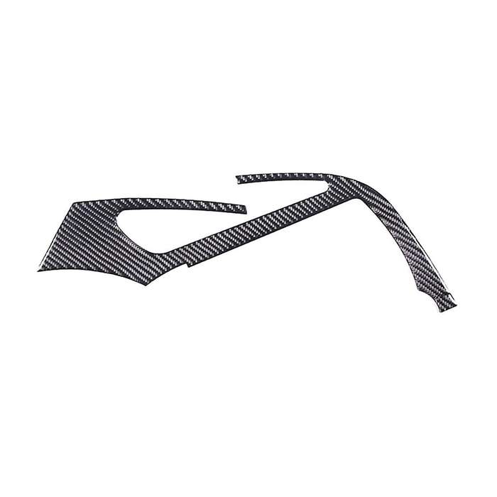 for C7 2014-2019 Soft Carbon Fiber Car Center Console Air Conditioner Outlet Frame Cover Trim Sticke