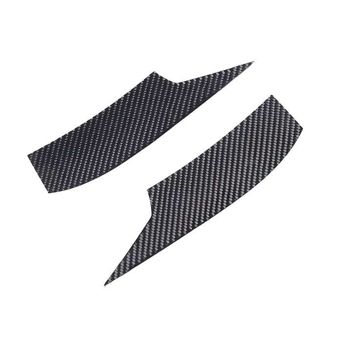 for C7 2014-2019 Soft Carbon Fiber Car Front Bumper Side Trim Cover Air Inlet Splitters Trim Sticke