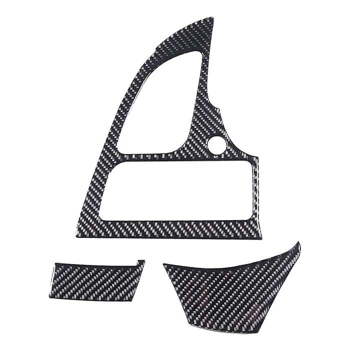 for C7 2014-2019 Soft Carbon Fiber Car Headlight Switch Cover Trim Dashboard Side Air Outlet Panel