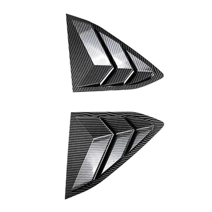 for C8 2020-2024 Car Rear Triangle Window Shutters Triangle Sunshade Modified Carbon Fiber