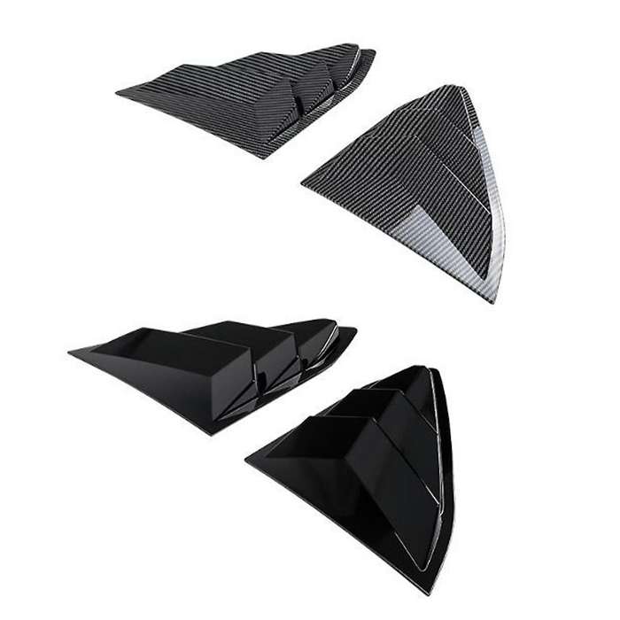 for C8 2020-2024 Car Rear Triangle Window Shutters Triangle Sunshade Modified Black