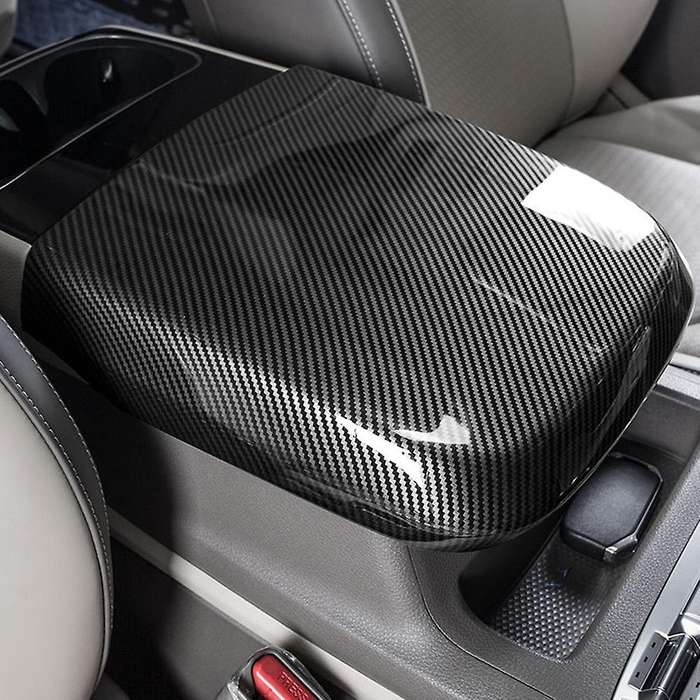 for Carnival Ka4 2021 2022 Carbon Fiber Center Console Armrest Box Protector Panel Cover Trim Stick