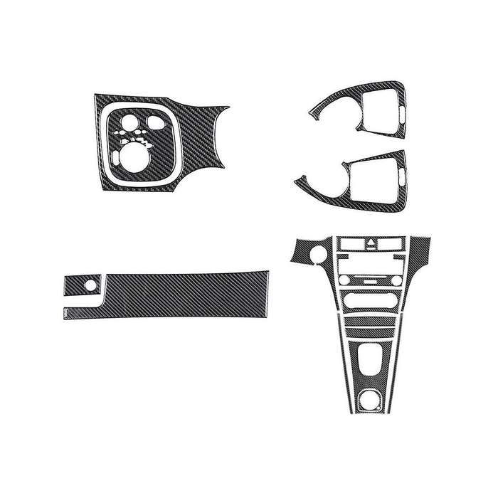 for C-class W203 2005-2007 Carbon Fiber Full Interior Set Trim Cover Decoration Sticker Accessories
