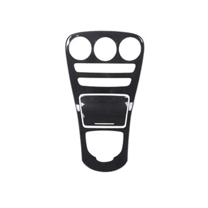 for C-class W205 Glc X253 Car Center Console Panel Decoration Abs Carbon Fiber Sticker (without Cloc