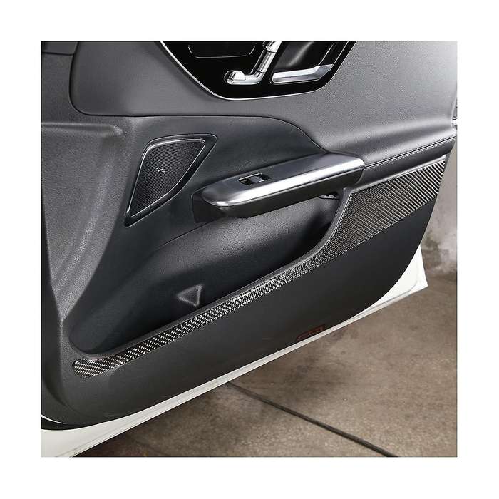 for C-class W206 C200 C260 2022 Carbon Fiber Car Door Anti- Panel Protection Trim Sticker Accessori