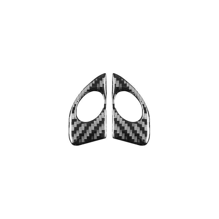 for Celica 2000-2005 Soft Carbon Fiber Car Steering Wheel Button Cover Trim Sticker Accessories