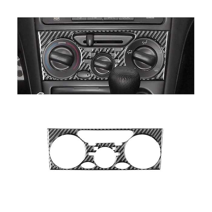 for Celica 2000-2005 Soft Carbon Fiber Central Control Air Conditioning Knob Panel Cover Trim Stick