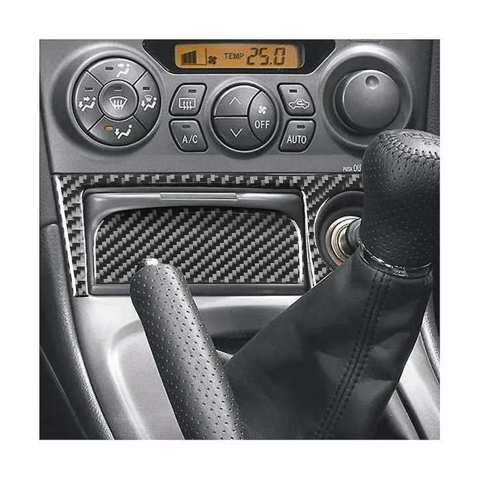 for Celica 2000-2005 Soft Carbon Fiber Central Control Lighter Panel Cover Trim Sticker Accessories