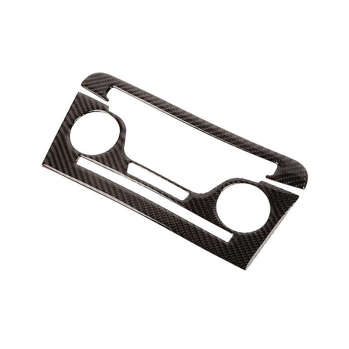 for Charger 2011-2014 Soft Carbon Fiber Central Cd Air Conditioning Control Panel Trim Cover Decora