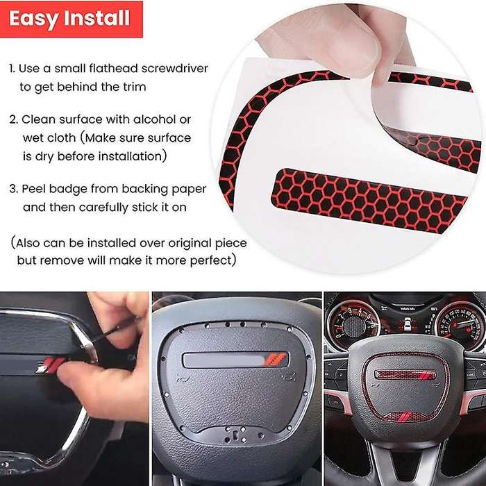 for Charger Durango 2015-2020 Interior Accessories Steering Wheel Shift Paddle Extended+Emblem Kit