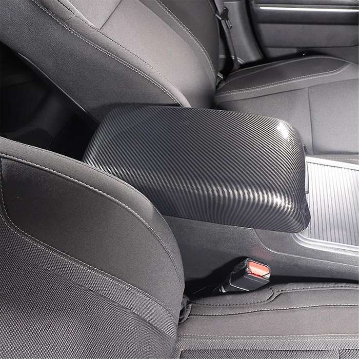 for Charger 300c 2011-2023 Car Armrest Pad Cover Center Console Lid Cover Trim ,abs Carbon Fiber