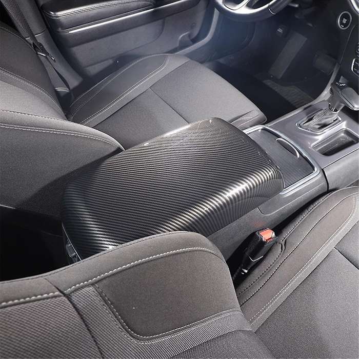 for Charger 300c 2011-2023 Car Armrest Pad Cover Center Console Lid Cover Trim ,abs Carbon Fiber