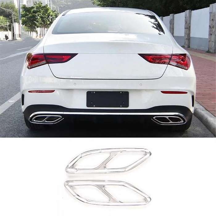 for CLA Class C118 W118 2020-2023 Car Tail Muffler Exhaust Pipe Cover Trim Exterior Accessories - B