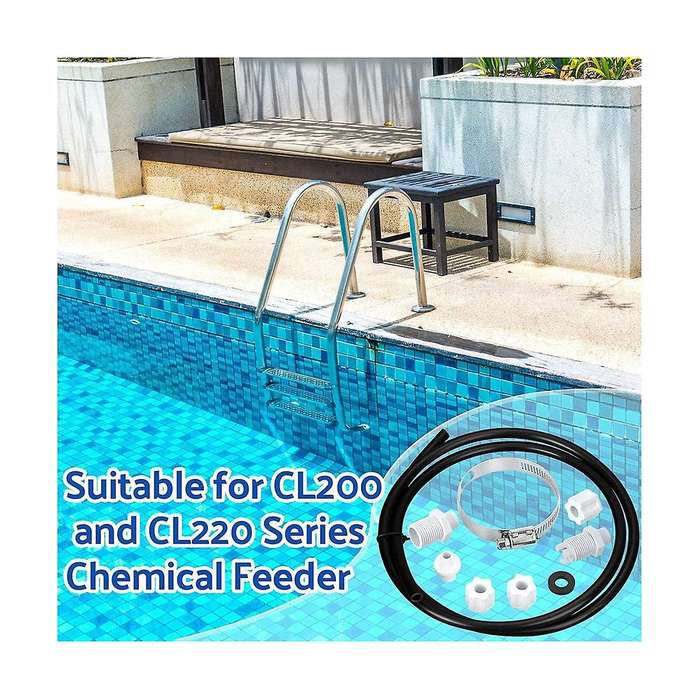 for Cl200 220 Offline Feeder Connection Pack with Saddle Clamp Chlorinator Feeder Hose Tubing Swimm
