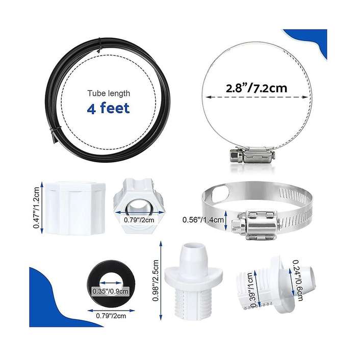 for Cl200 220 Offline Feeder Connection Pack with Saddle Clamp Chlorinator Feeder Hose Tubing Swimm