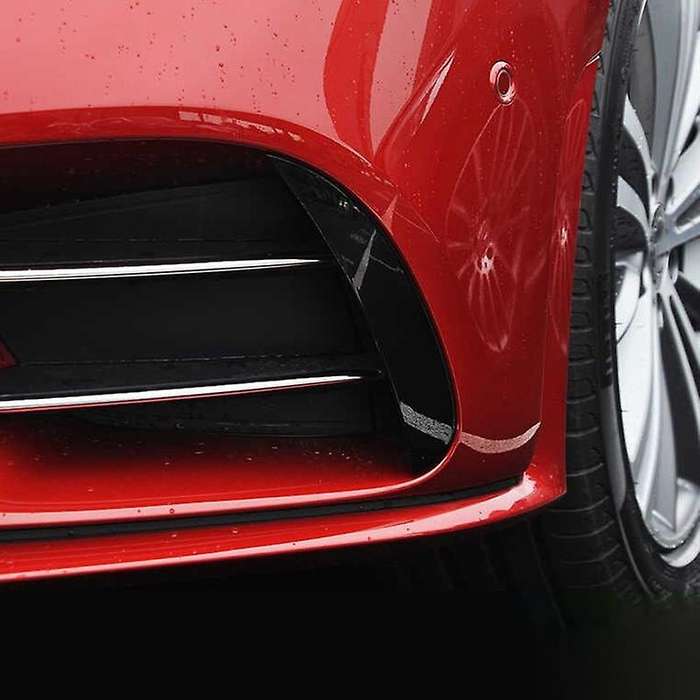 for CLS350 CLS400 CLS300 AMG43 2018-2020 Front Side Bumper Lip Splitter Spoiler Fog Lamp Trim Black