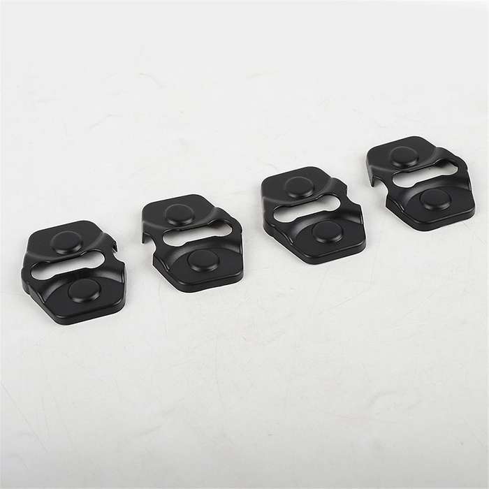 for Commander 2006-2010 Car Door Lock Buckle Protector Cover Trim Accessorie ABS Black 4PCS