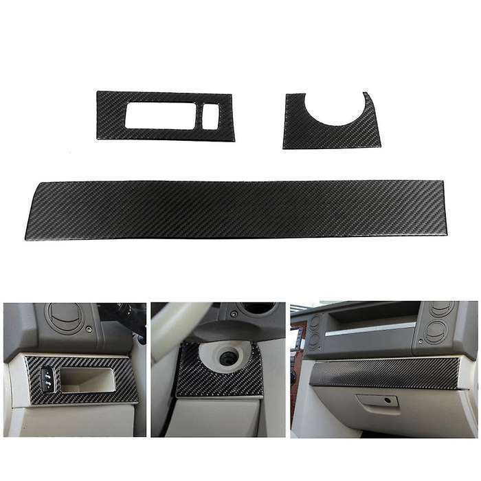 for Commander 2006-2010 Carbon Fiber Car Center Console Dashboard Panel Cover Trim Sticker Accessor