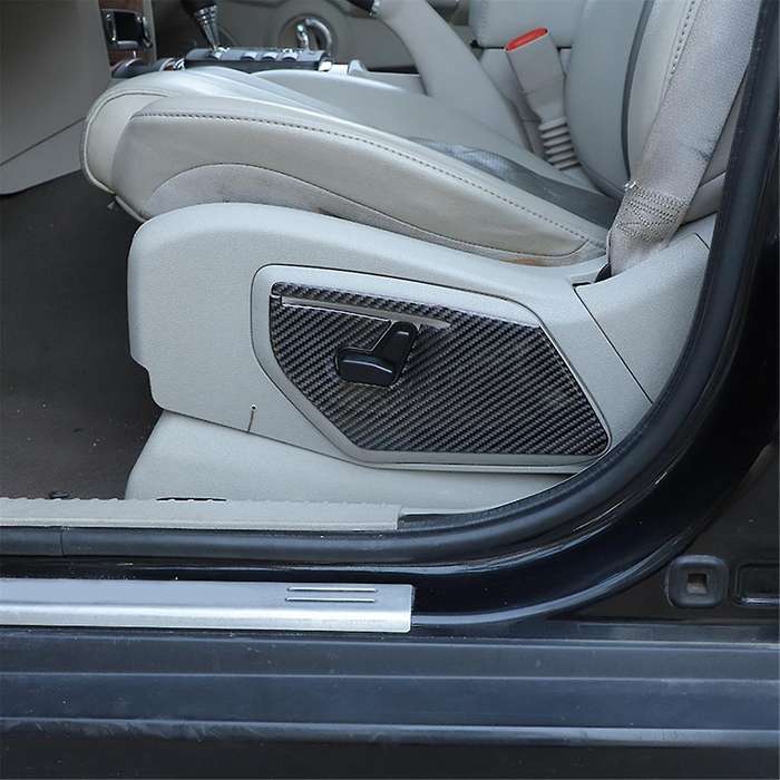 for Commander 2006-2010 Carbon Fiber Car Seat Adjustment Switch Button Panel Trim Sticker Accessorie