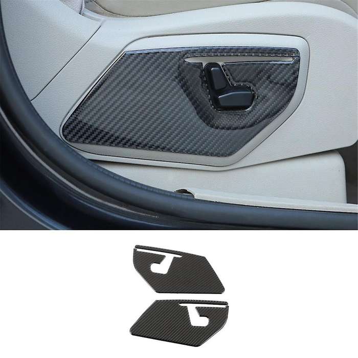 for Commander 2006-2010 Carbon Fiber Car Seat Adjustment Switch Button Panel Trim Sticker Accessorie