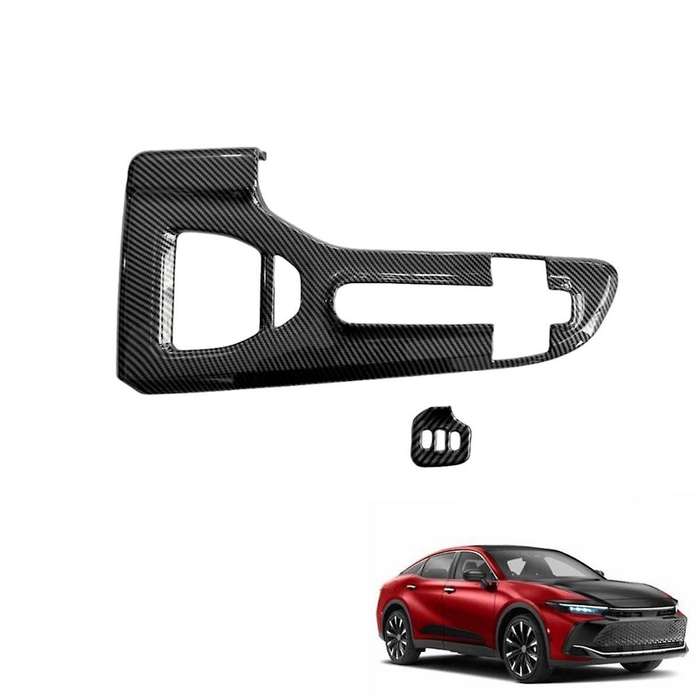 for Crown 2023 2024 Lhd Abs Carbon Fiber Console Gear Shift Knob Panel Cover Trim Interior Accessori