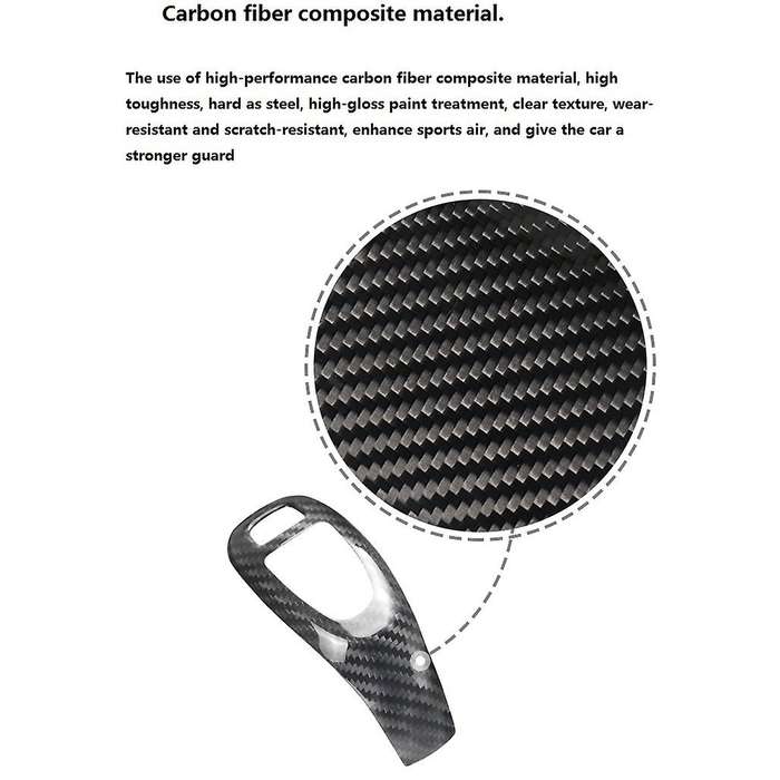 for CT5 Car Carbon Fiber Back Gear Shift Knob Cover Trim Fit Decoration Sticker Accessories