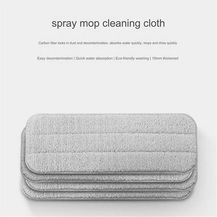 for Deerma TB500 Mop Cloth Pads Water Mop 360 Rotating Cleaning Cloth Wooden Carbon Fiber Cloth