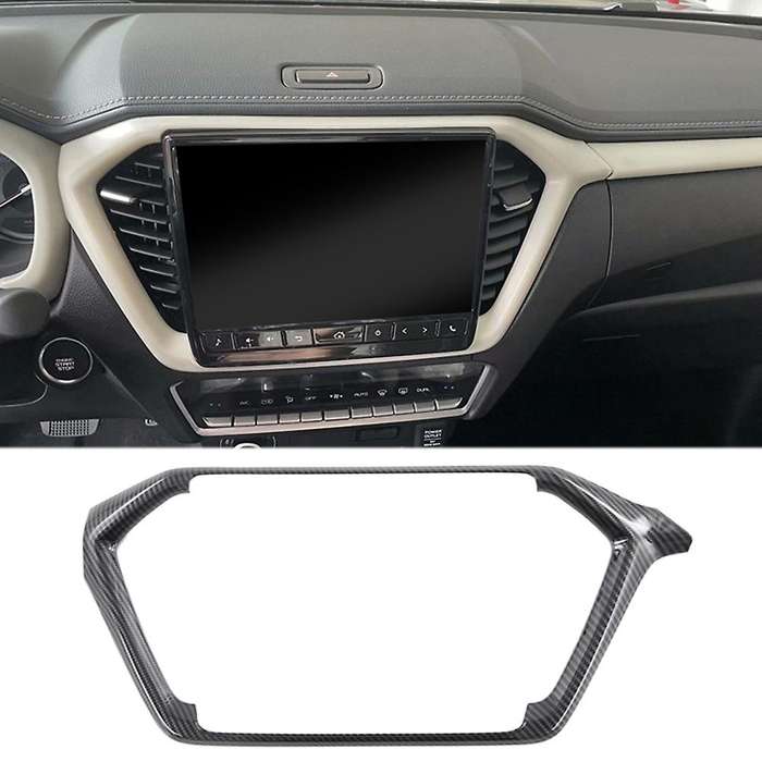 for D-max 2019-2022 Carbon Fiber Style Control Navigation Panel Decoration Cover Sticker